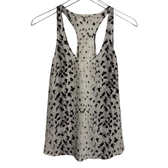 JOIE Racerback 100% silk tank top cami animal print size XS - Picture 1 of 8